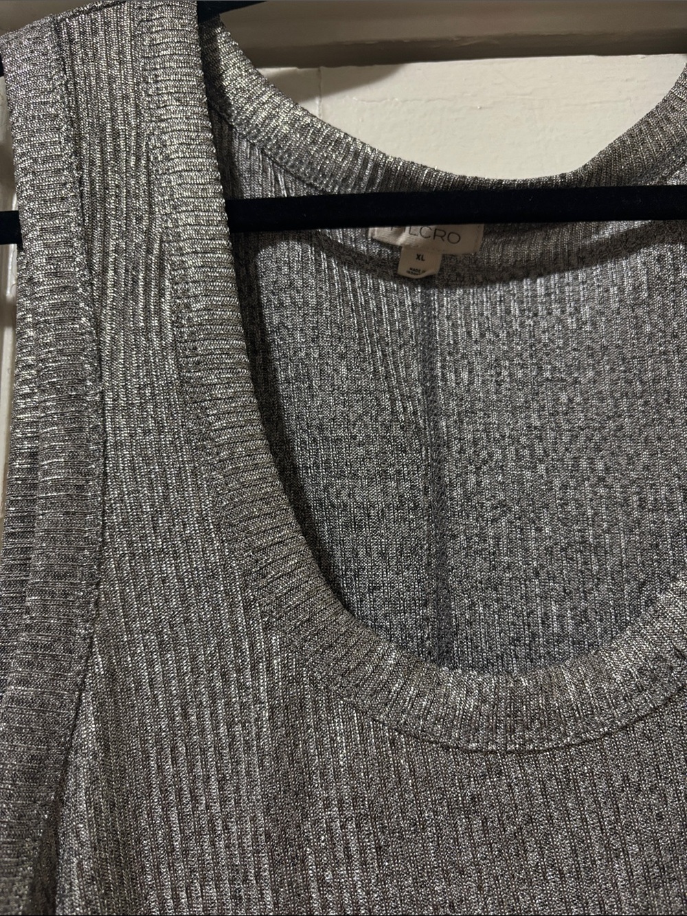 Pilcrow Metallic Silver Ribbed Tank - Picture 2 of 5